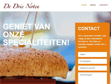 Tablet Screenshot of dedrienoten.nl